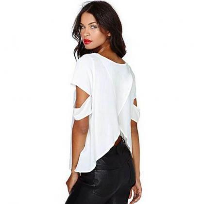 white backless shirt